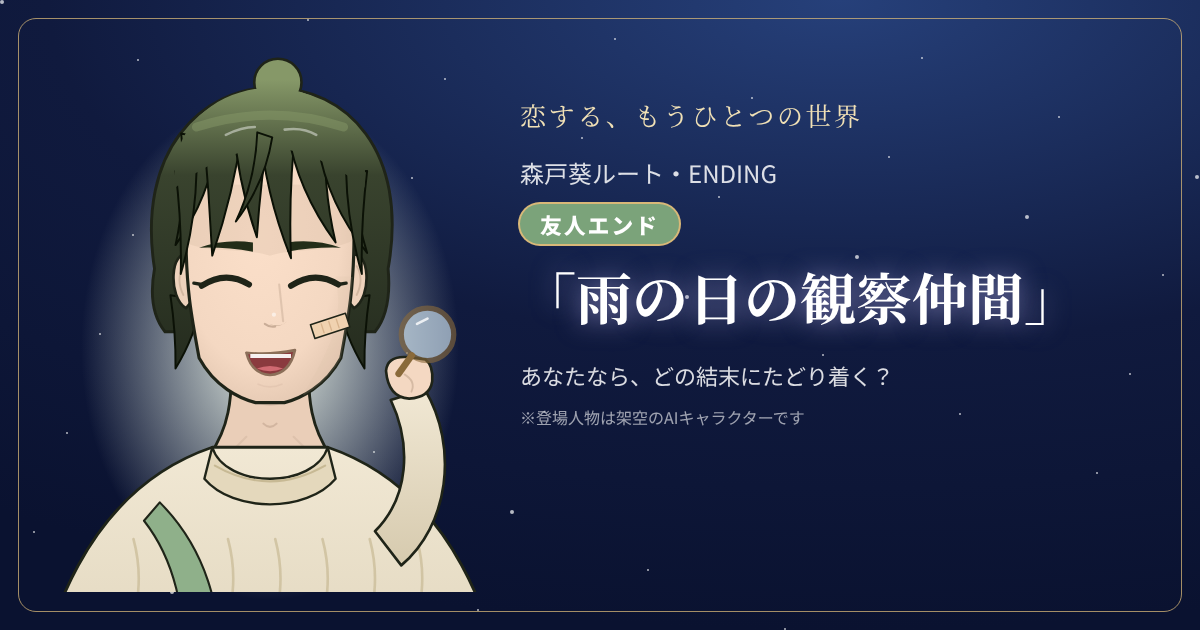 森戸葵ルートの結末「雨の日の観察仲間」