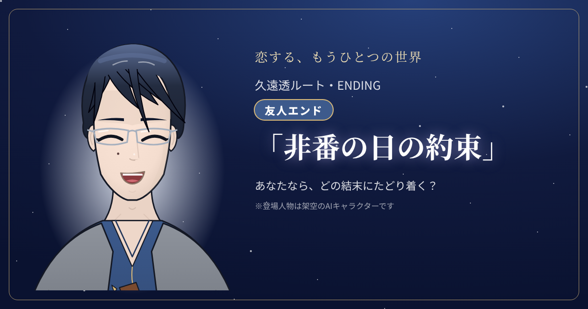 久遠透ルートの結末「非番の日の約束」